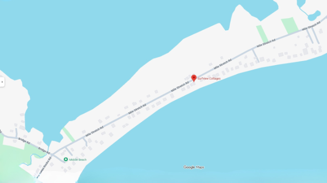 map of surfview cottages